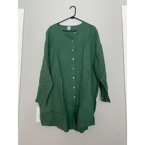 Heavy Linen Button Down Shirt